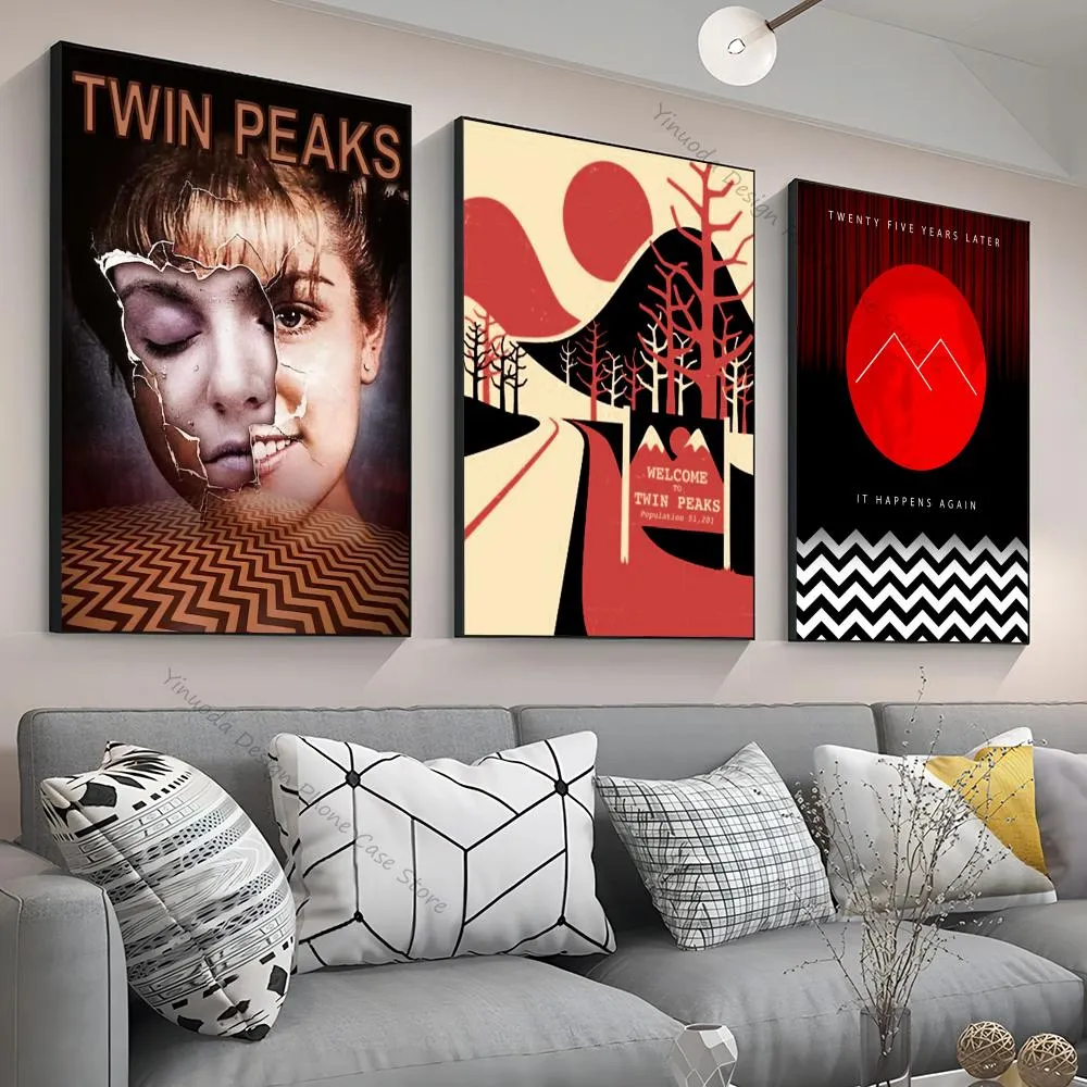 Save Big on Bulk Twin Peaks Poster Framed Movie Posters: Nostalgic Art  Prints, Classic Film Decor For Home, Bar, And Cafe Walls Vintage Room  Aesthetic