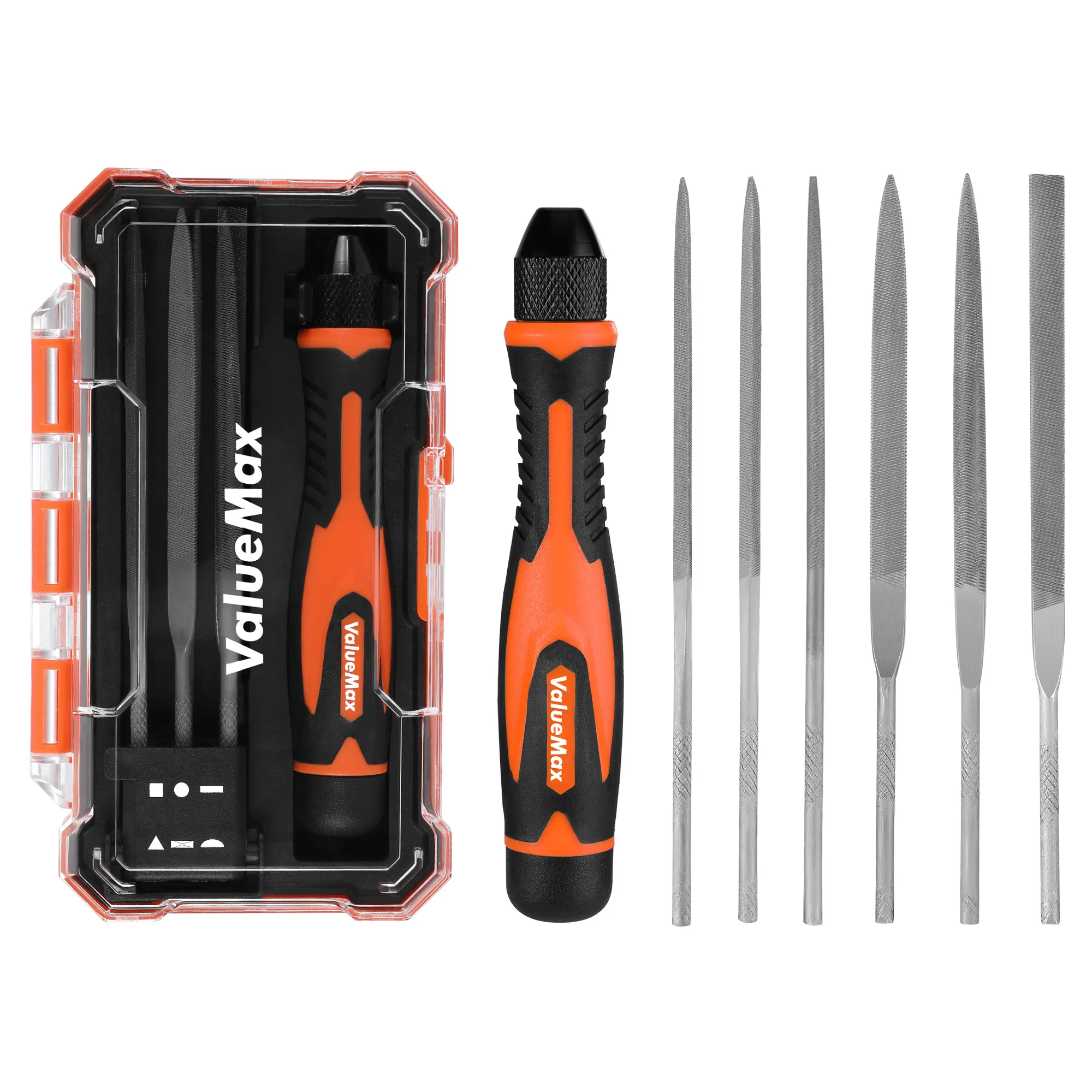 7-Piece Precision Needle File Set: Interchangeable Mini Files for Metal ...