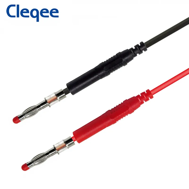 IGNPION - 5 Câbles Test Silicone 4mm - Fiche Banane 1M - 1000V/15A - Multicolore Pour Multimètre