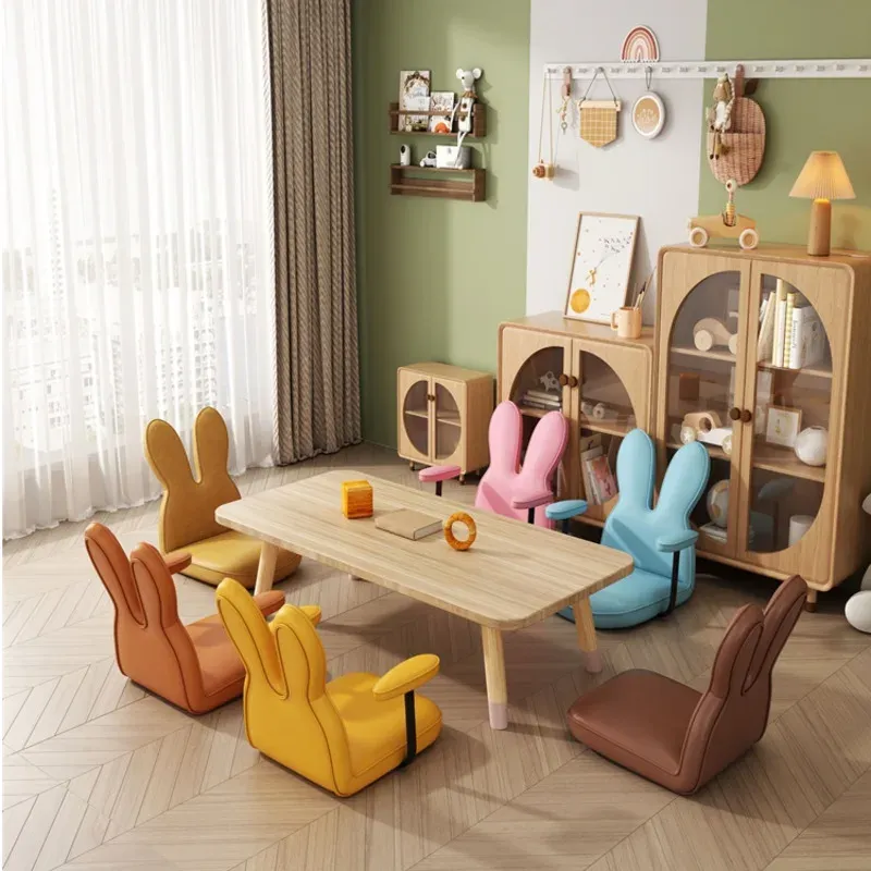 Window Seat Cute Seats For Bedrooms Rabbit Sofa Tatami Room Furniture: Plush Children's Seat, Cute Bunny Ear Design, Cozy Bedroom Bay Window Chair,
