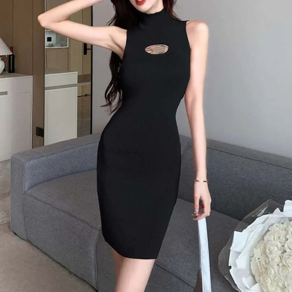Knit Vest Slim Bodycon Dress Knit Vest Slim Bodycon Dress