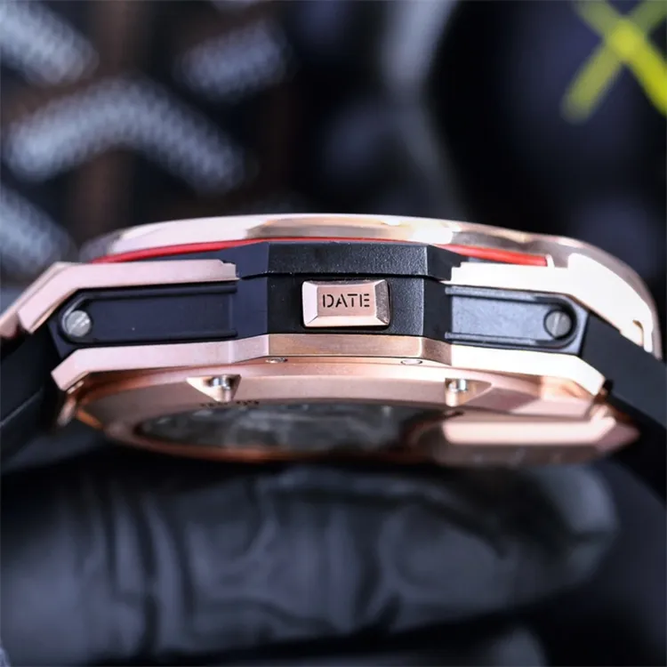 MP-09 Montre de luxe mens Watches 45mm Imported manual mechanical movement steel case luxury watch Wristwatches Relojes