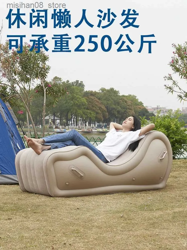Portable Inflatable Sofa Bed: Modern Folding Recliner For Camping