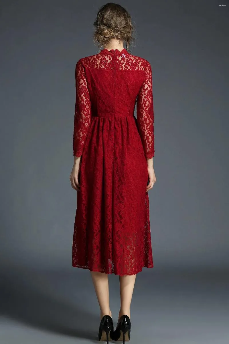 Casual Mid-Calf A-Line Polyester Lace Dress With Hooded Collar For Graduation  Ceremony Evening from Dhgate Basic & Casual Dresses - price 102.43