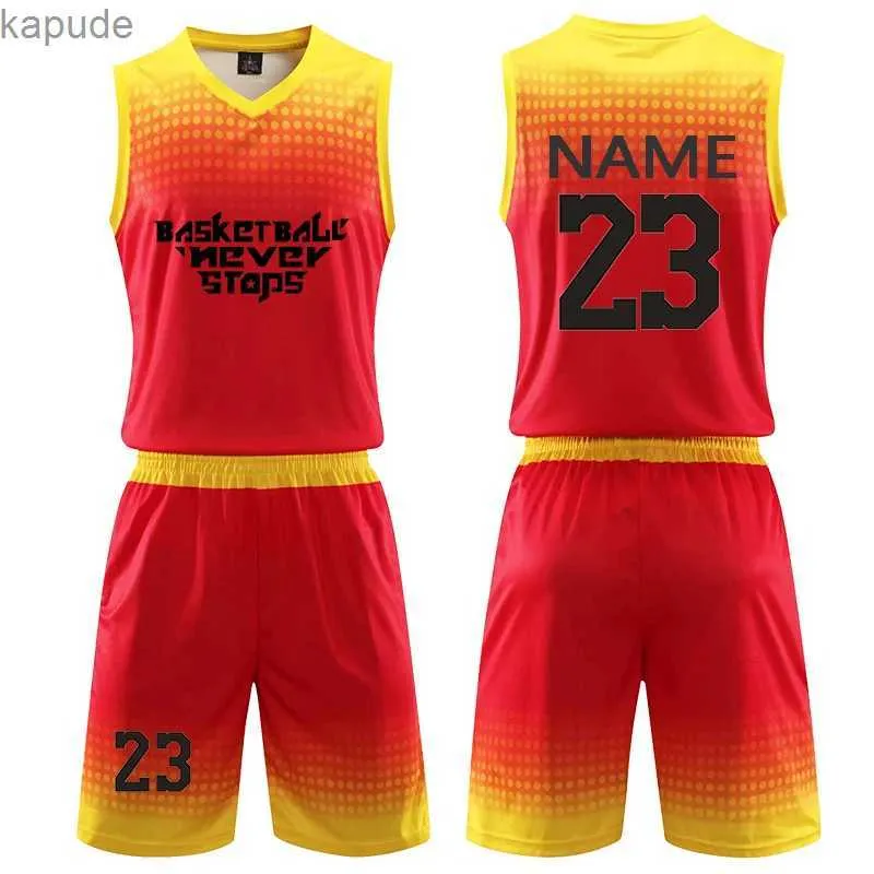 Customized Basketball Jersey Set: Men's DIY Sportswear Uniform