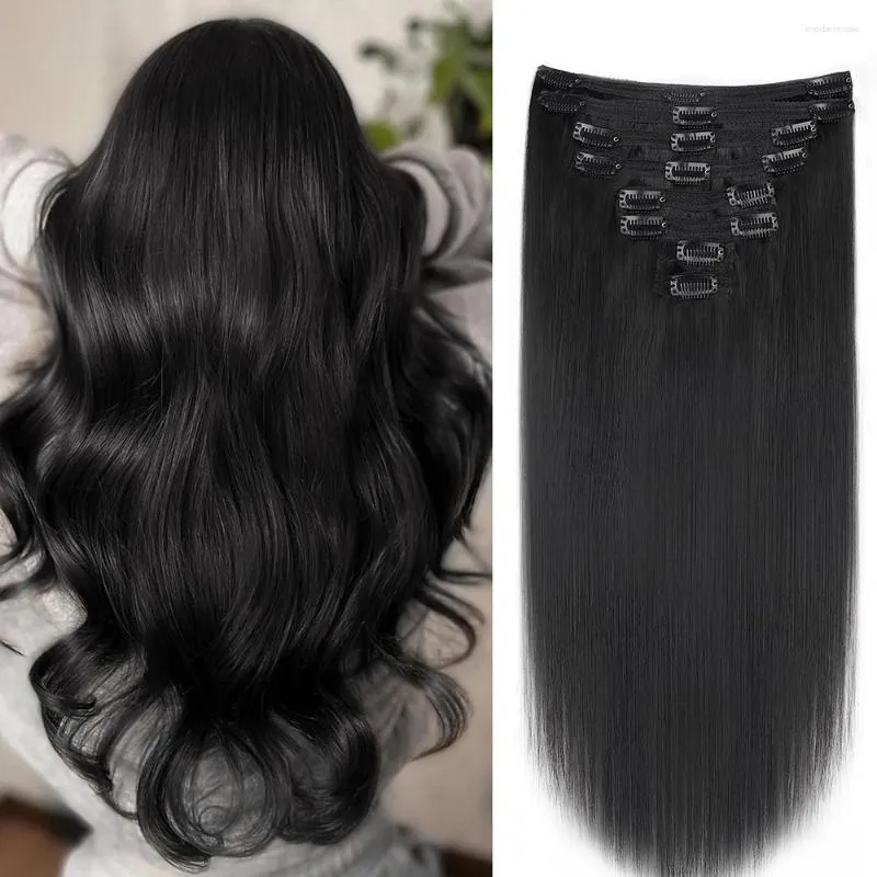 Straight Clip-In Brazilian Remy Human Hair Extensions 120G  display picture 2