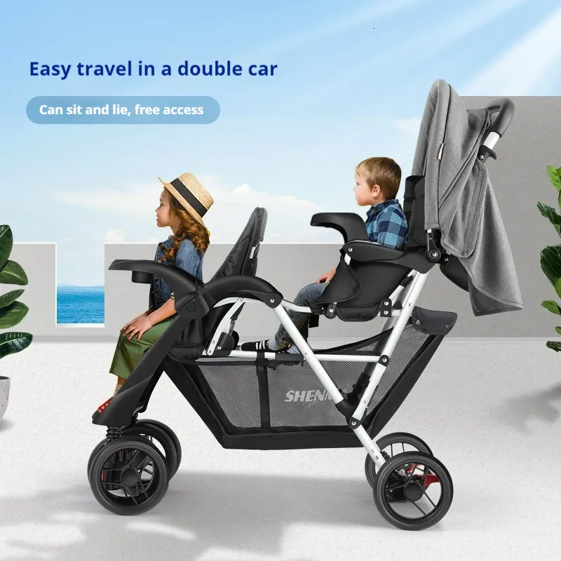 dog stroller with rubber wheels Maxi Deep Carriage Pet Stroller Ibiyaya Color: Twin Gray