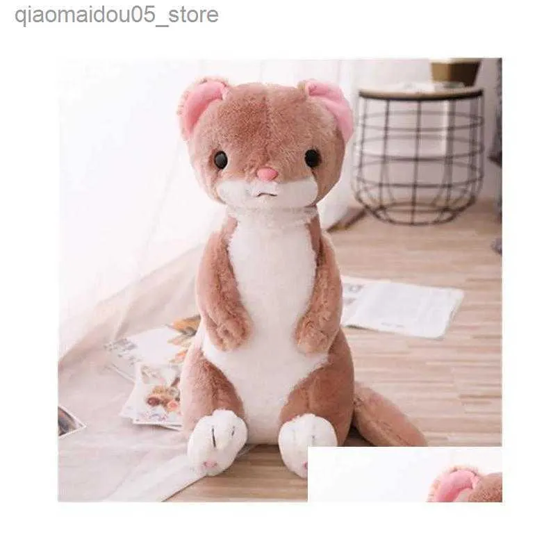 Plush Dolls Stuffed Plush Animals Cute Sitting Weasel Peluche Pluszaki Toys Ferret Doll Child Comforting Dolls Soft Baby Room Toy Home Decorat Otl6C Q240625 From 12 53 DHgate