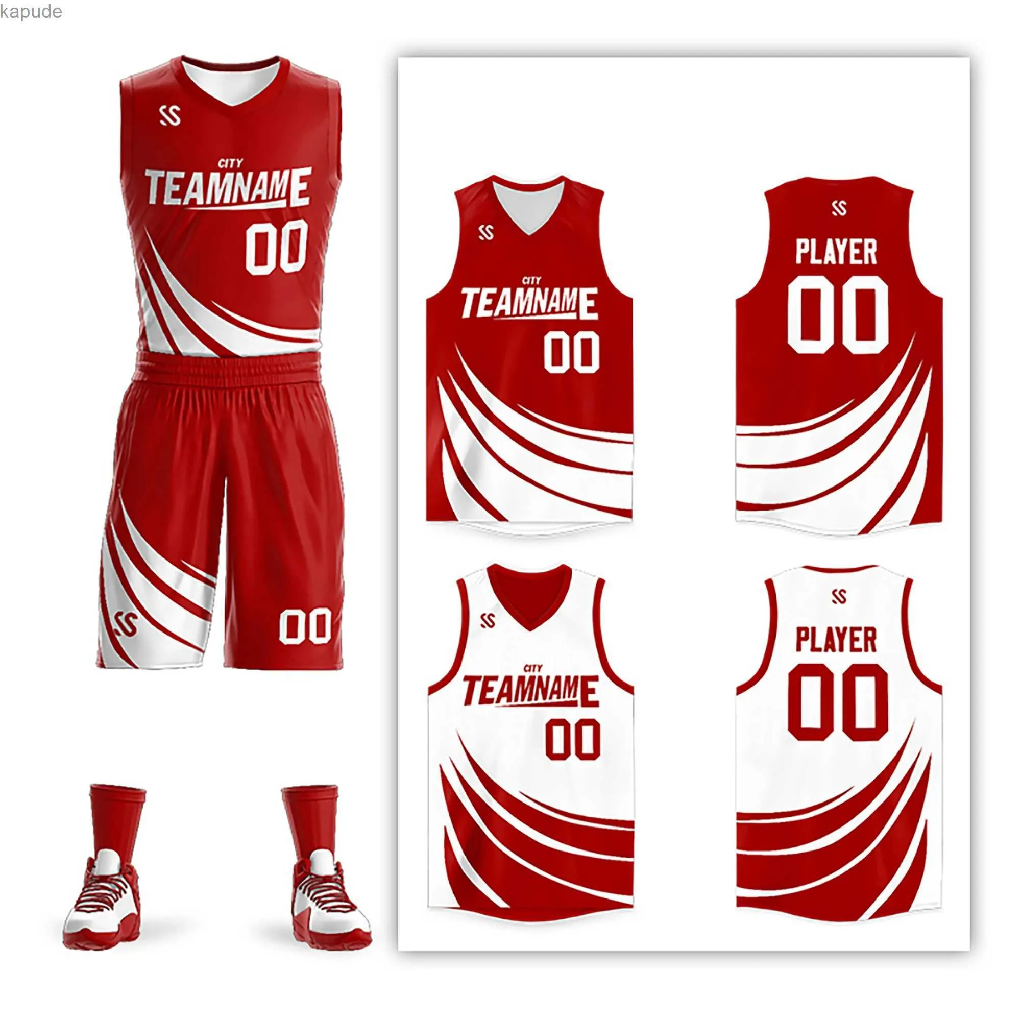 Basketball Jerseys: Customized Double-Sided Sleeveless Basketball