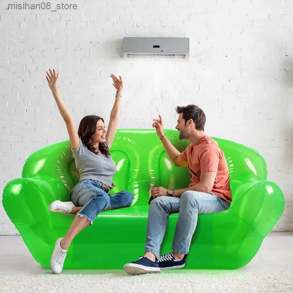 Portable Green Inflatable Couch Seat With Blow Up Design Green 66.14 X 39.37 X 37.4 Inch Ideal For Yard Patio And More Q240625 From Misihan08 42.6 DHgate.Com