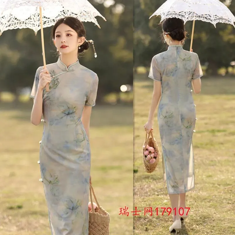 Long sleeves spring vintage dress women 4816 Long sleeves spring vintage dress women 4816