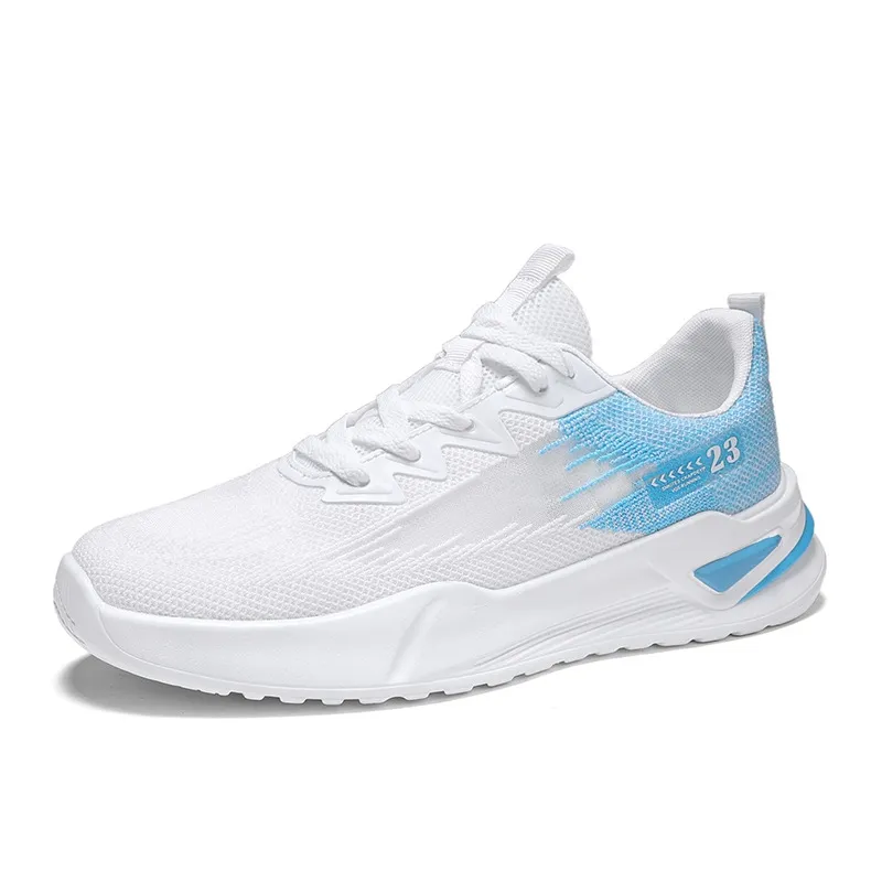 MenS Flying Woven Sports Shoes Fashion Running Shoes New Low Top