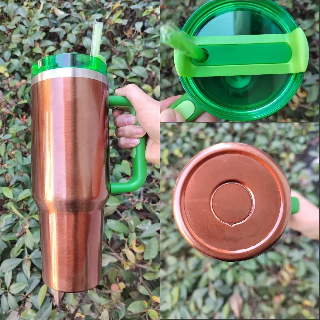 Disoza Thermo Beker 40 OZ Drinkbeker Met Deksel en Rietje 1,2 l Koffie Mok Om