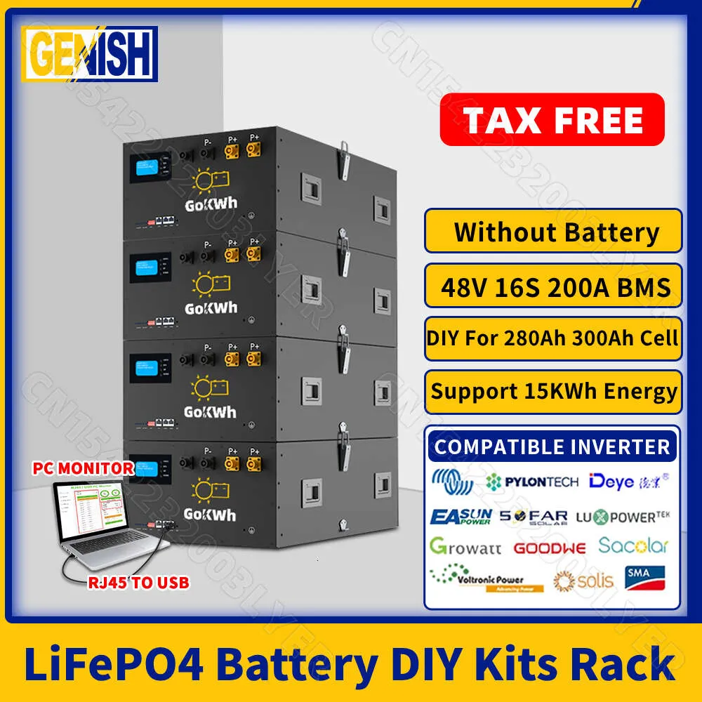 DIY LiFePO4 Battery Pack 280Ah 300Ah Rack Mount Box: 48V 16S Battery ...