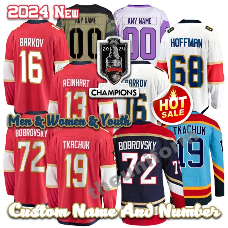 Ice Hockey Jerseys For Men And Women Customized Matthew Tkachuk Aleksander Barkov Sergei Bobrovsky And More Sizes 16 30 From Theuniform 21.66 DHgate.Com