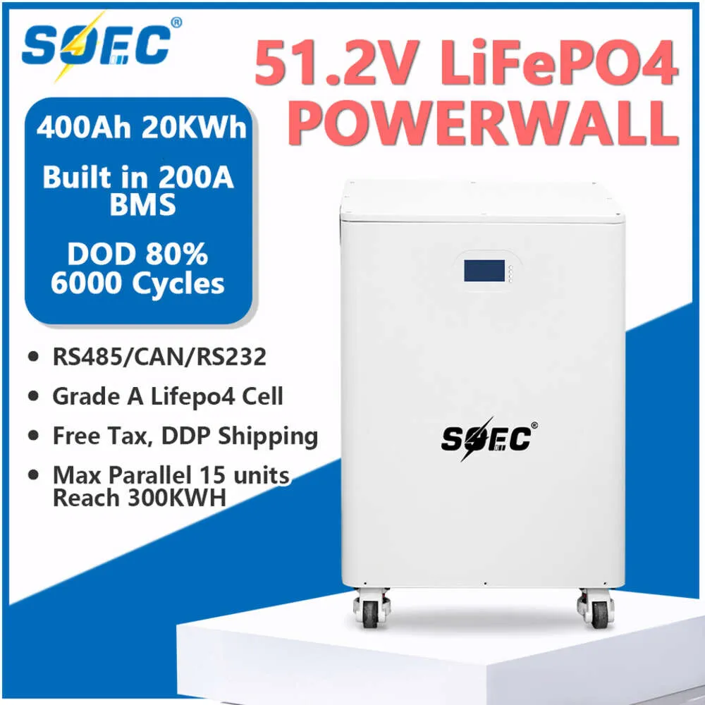 48V 20Ah リチウムイオンバッテリー本体 48V 20AHリチウムイオンバッテリーSOEC 20KWH 51.2V 400AHを