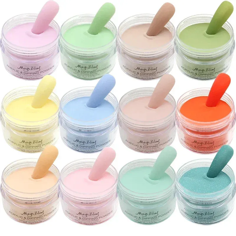 15g Acrylic Powder Light Color Carving Nail Polymer Tips Extension ...