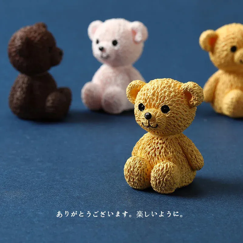 Figurines d'ours créatives - Bear Stand - Résine - Décoration nordique