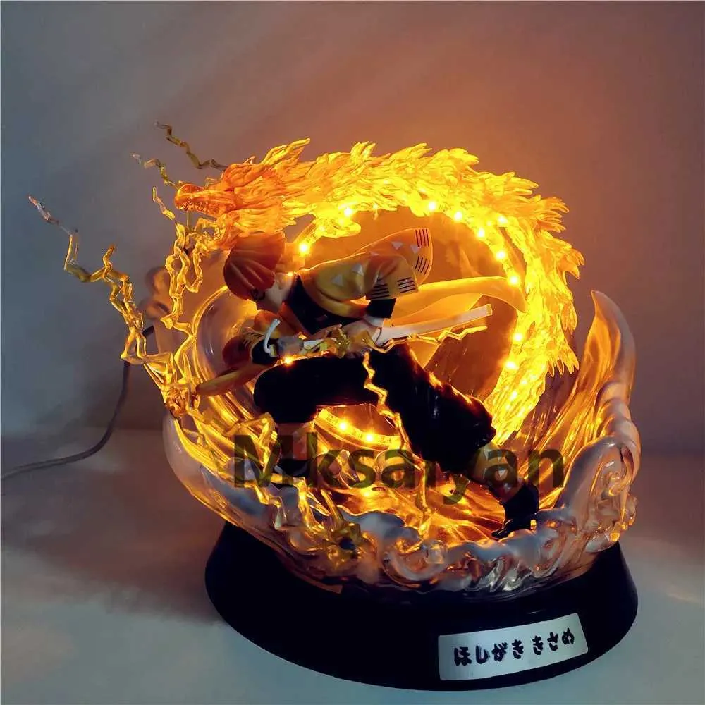 Figures Demon Slayer Zenitsu Thunderclap LED Action... From ...