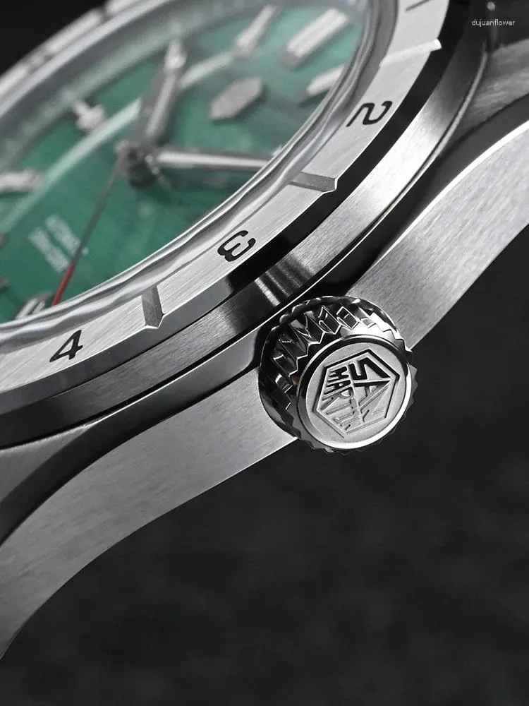 Luxury Mens Green Malachite Dial San Martin Watch 42mm Luxury Mens Green Malachite Dial San Martin Watch 42mm