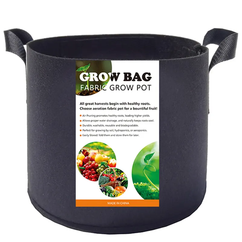 Ac Infinity 3 Gallon Fabric Pots 24 Pack 3 Gallon Fabric Grow Bags -  Reusable Plant Pots For Vegetables & Flowers 3 Gallon Plant Pots