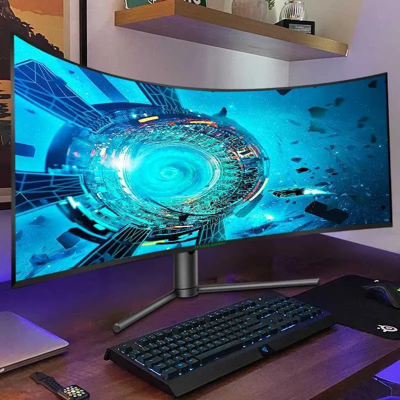 34-Inch Curved Gaming Monitor: 144Hz, WQHD 3440x1440, Wide Color Gamut ...