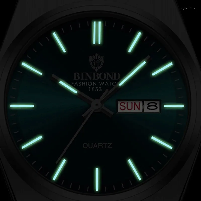 BINBOND Luxury Mens Quartz Watch With Waterproof Date, Week BINBOND Luxury Mens Quartz Watch With Waterproof Date, Week