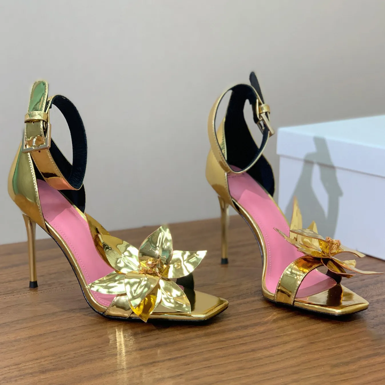 Floral embellished heels online