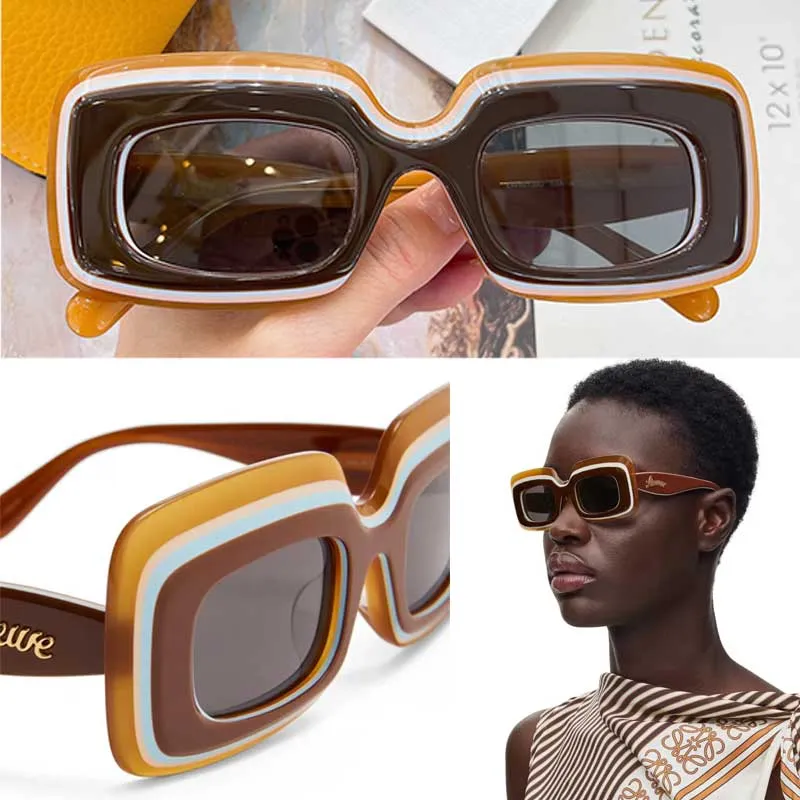 Women Designer Multilayer Rectangular Sunglasses with  display picture 1