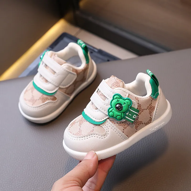 thumbnail interactive-video image 1 of Size 3 Baby Slippers Children Floor Boots Toddler Shoes Cotton Shoes Plus Velvet Thick Warm Soft Soles Cute Shoes Shoes For 1 Year Old Boy | Dance 1 of 10