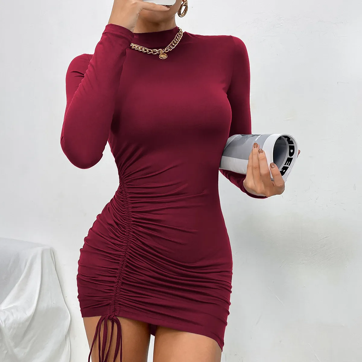 shopee evening dress banquet sling blue long elegant sexy thin host dress  Ame_handmadesg Pink Shopee Prom Dress A-Line