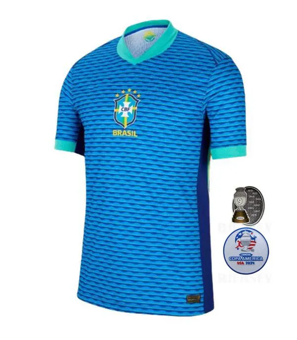 Men's Brazil Soccer Jersey Endrick Camiseta de Futbol Short Sleeve