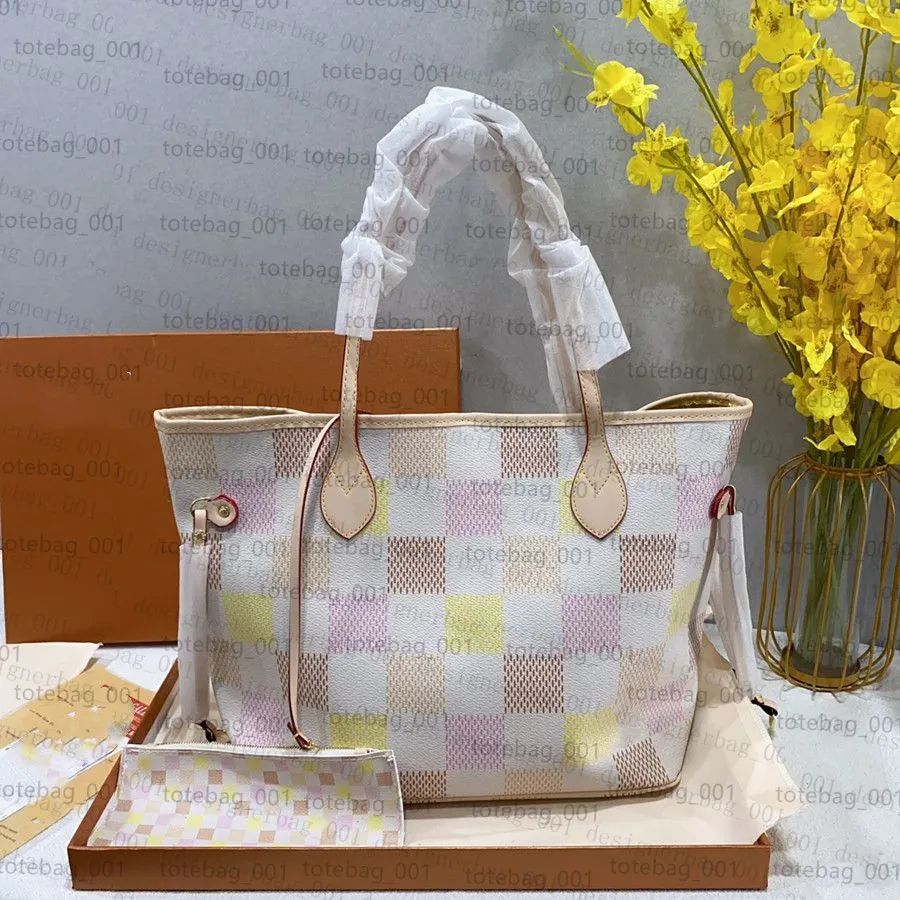 2024Luxury womens designer bag Damierlicious Never GM full