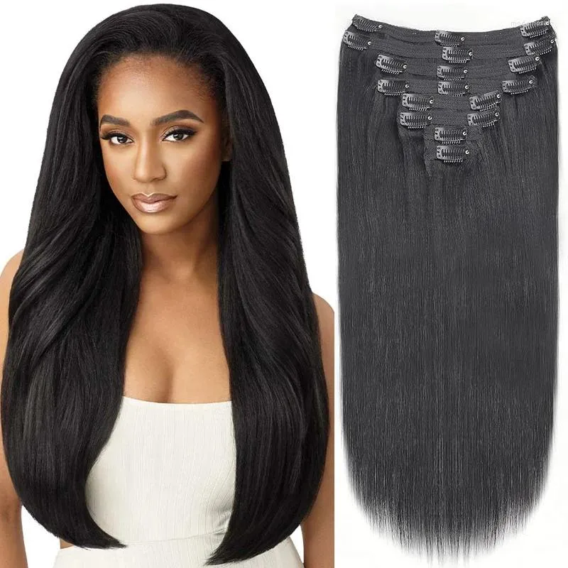 Clip in human hair extensions 26 inches sale
