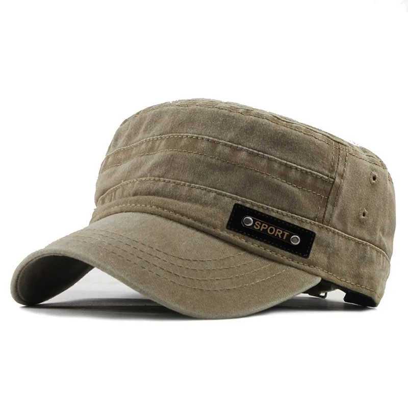 Cappello Baseball Militare Uomo Cotone | Tesa Larga Protezione UV | Regolabile 56-60 Cm | Unità Colore