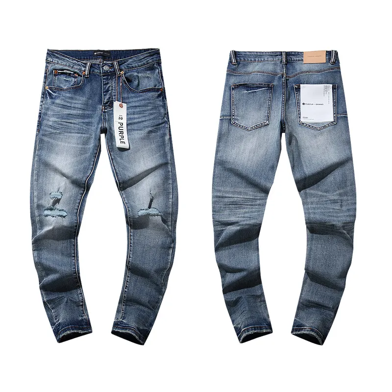 Designer Men s Skinny Jeans Ripped Biker Slim Fit Straight Stretch Denim Pants