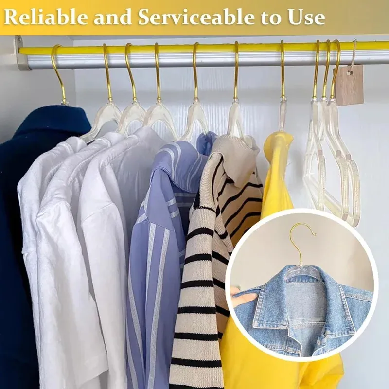 Plastic Coat Wilko Coat Hangers 16 40 Pack For Adult Closet Bling With Swivel Gold Hook And Notched Shoulders From Xing10 38.68 DHgate.Com