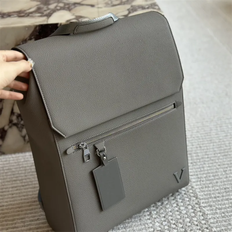 Luxury Designer Genuine Leather vanquest backpack for Men and Women Fashionable School Bag with Letters Plain Design and Laptop Compartment