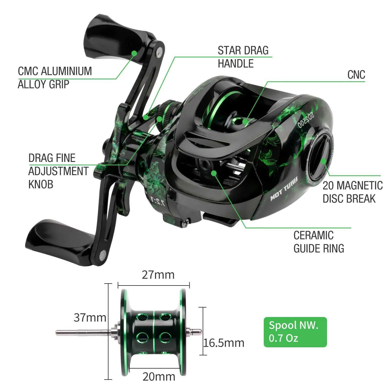 adjust drag baitcasting reel TEQIN Fishing Reel, 7.2:1 Gear Ratios Lure Fishing Baitcasting Reel, Max 10kg Long-Casting Bait Caster Reel, 12 Levels Magnetic Adjustment Fishing HD Blue Left Hand : Sports How to Set the Drag