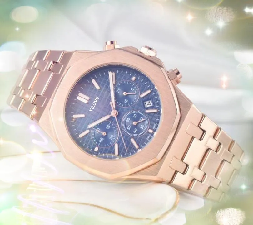 Luxury Swiss Designer Watch For Men 43MM Quartz Battery Waterproof Full Functionality Three Blue Grey Eyes Design Top Quality From Wenjiangshuistore 17.33 DHgate.Com