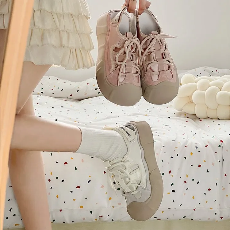 Summer Womens Pink Sports Sandals: Breathable Ugly Casual Shoes