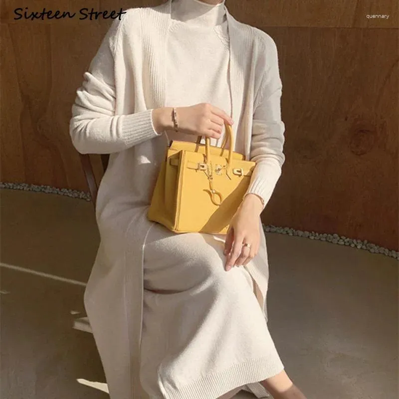 white christmas dresses Women Beige Long Sleeve Maxi Linen Dress 3498 – Xiaolizi main image 0
