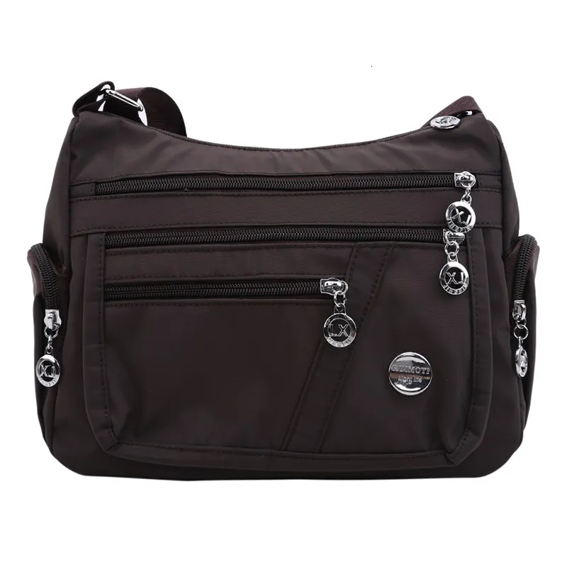 Premium Waterproof Cloth Messenger Bag with Wallet Stylish Diagonal Shoulder Bag for Women H6.27 14.5
