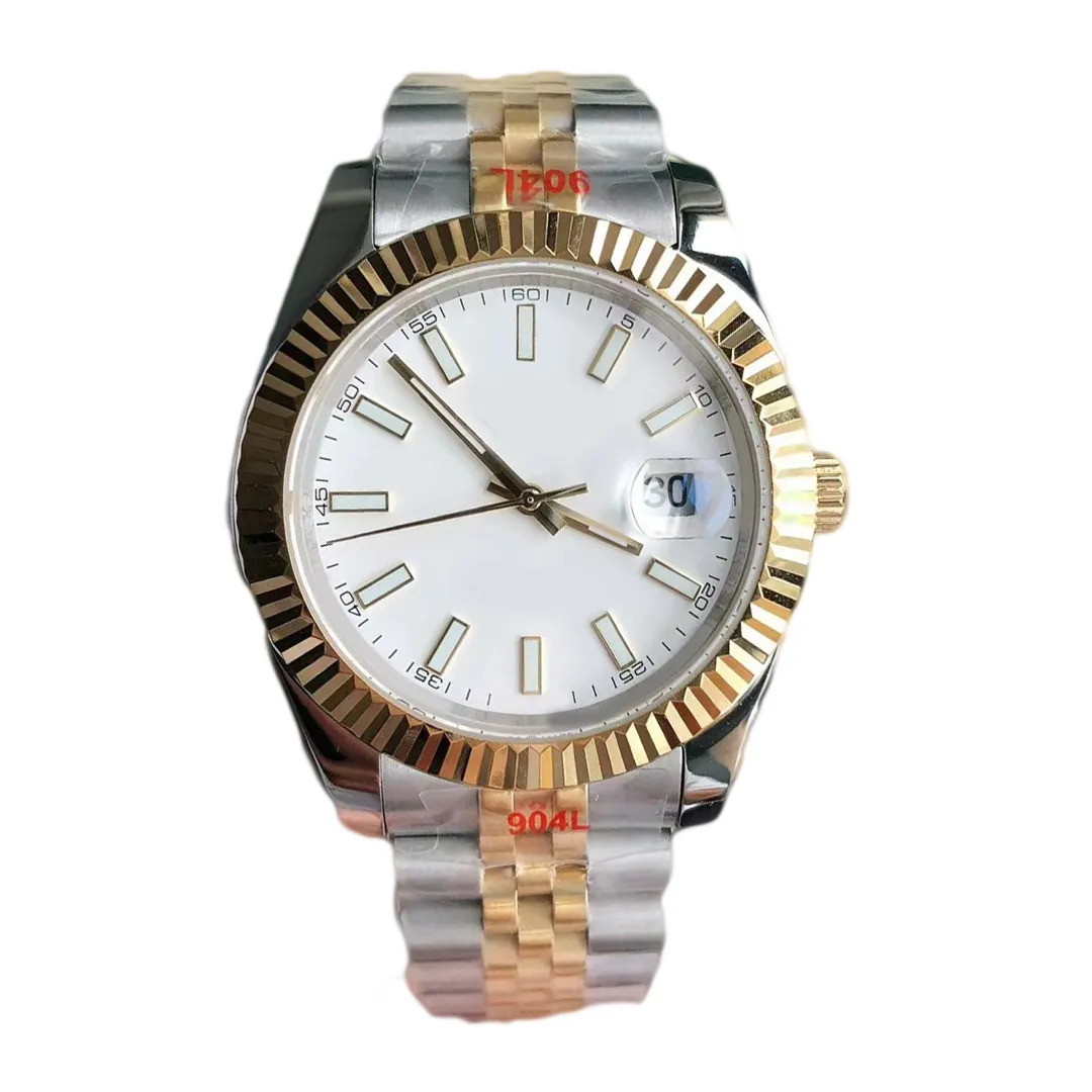 Économisez gros sur les achats en gros de Luxury Men's Watch 41MM Women's  36MM Green Dial All Stainless Steel Strap Designer Men Watch Sapphire