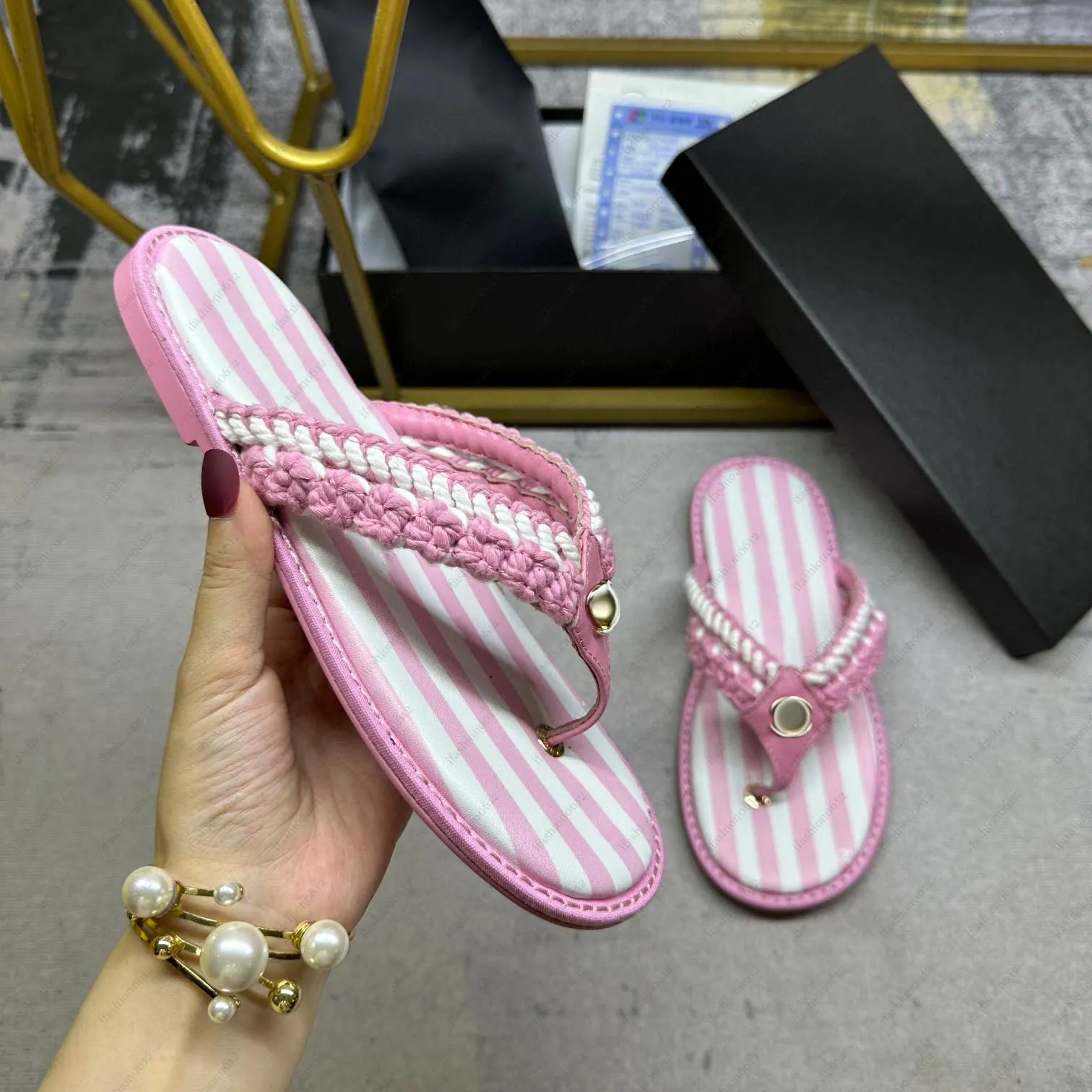 Designer Womens CHA Wide Chunky Heel Slide Sandals Beach 