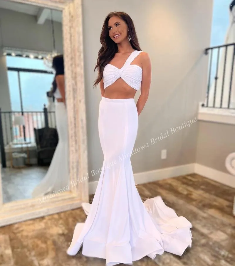 Party Dresses Two Piece Prom Dress Ruched One-Shoulder Winter Formal Evening  Wedding Guest Gown Floor-Length Crop Top from Dhgate Urban Sexy Dresses -  price 259.27