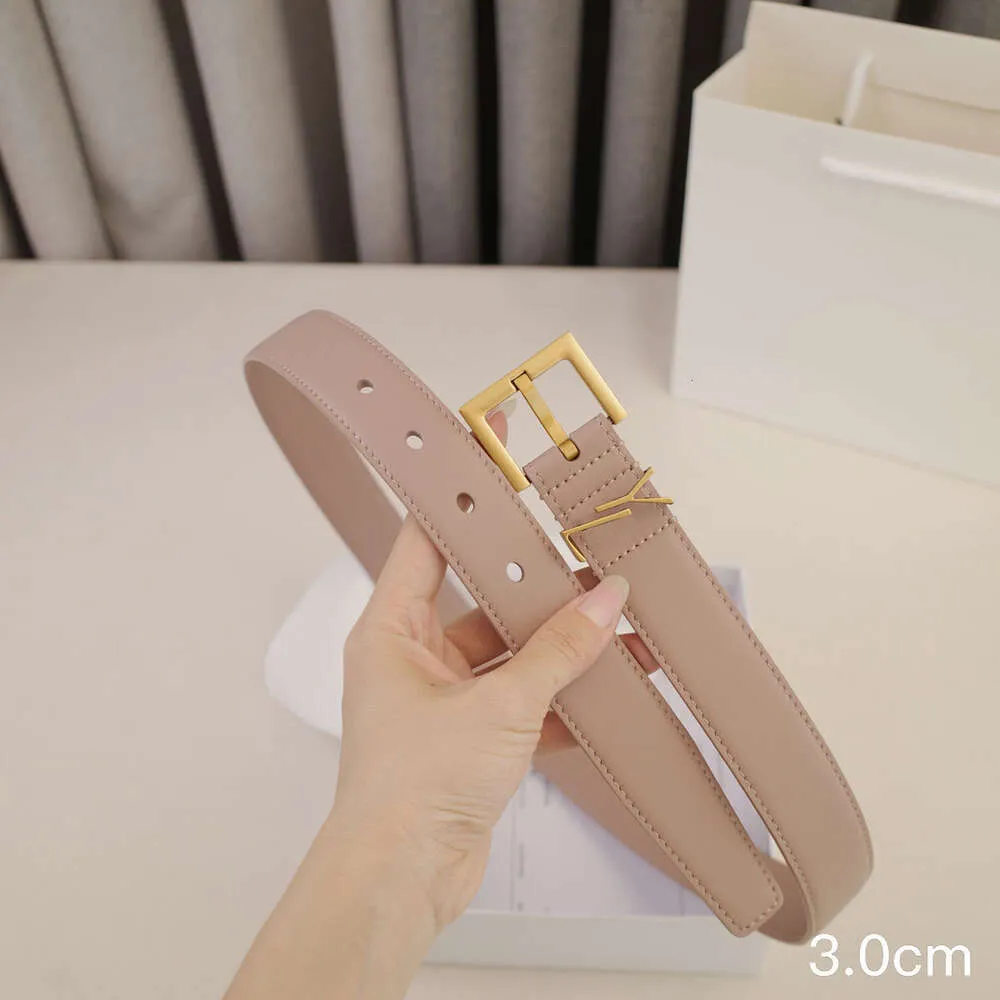 Fashion Designer Belts Women Y Needle Buckle Genuine Leather Belt Y Man Ladies Dress Jeans Pants Trend Decorative S Thin Belt Waistband 2.0 3.0Cm Top