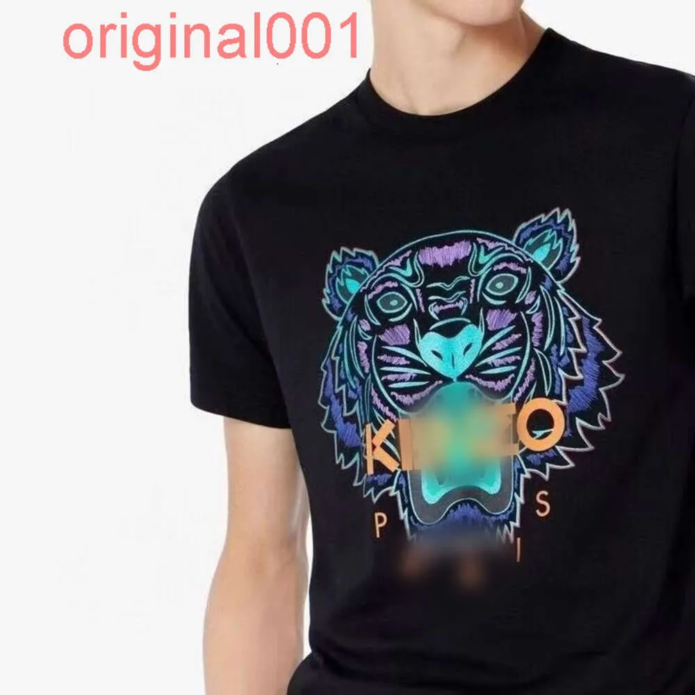 Wholesale Embroidered Tiger Head T Shirt Mens & Womens Cotton