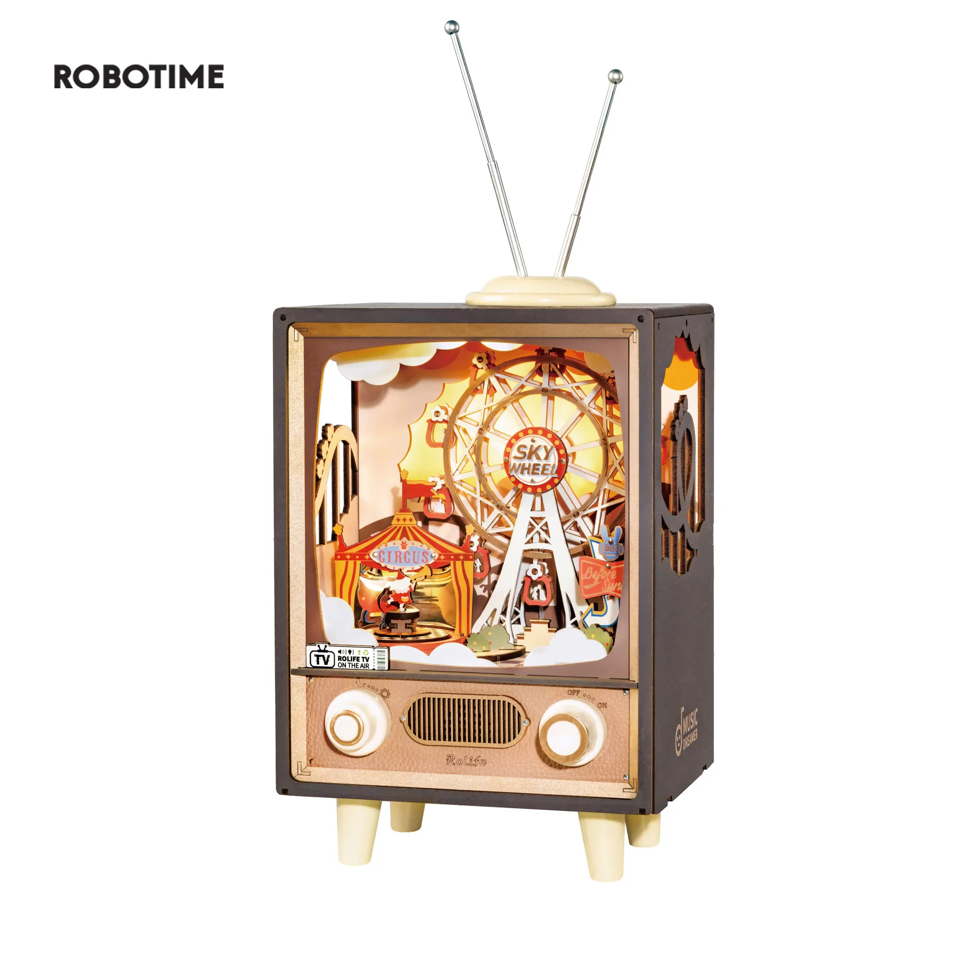 ドリボ グッズセット DHgate.com:Robotime DIY Music Box Kit: 3D Wooden Puzzle