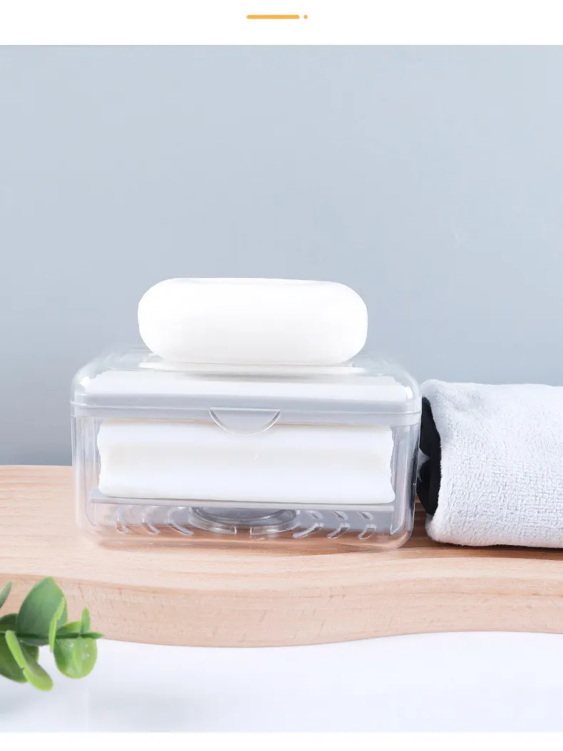 Boîte à savon Double couche de Drainage en forme de canard, porte-savon étanche, conteneur de savon, plateau à savon, accessoires de salle de bain à domicile – acheter aux petits prix dans